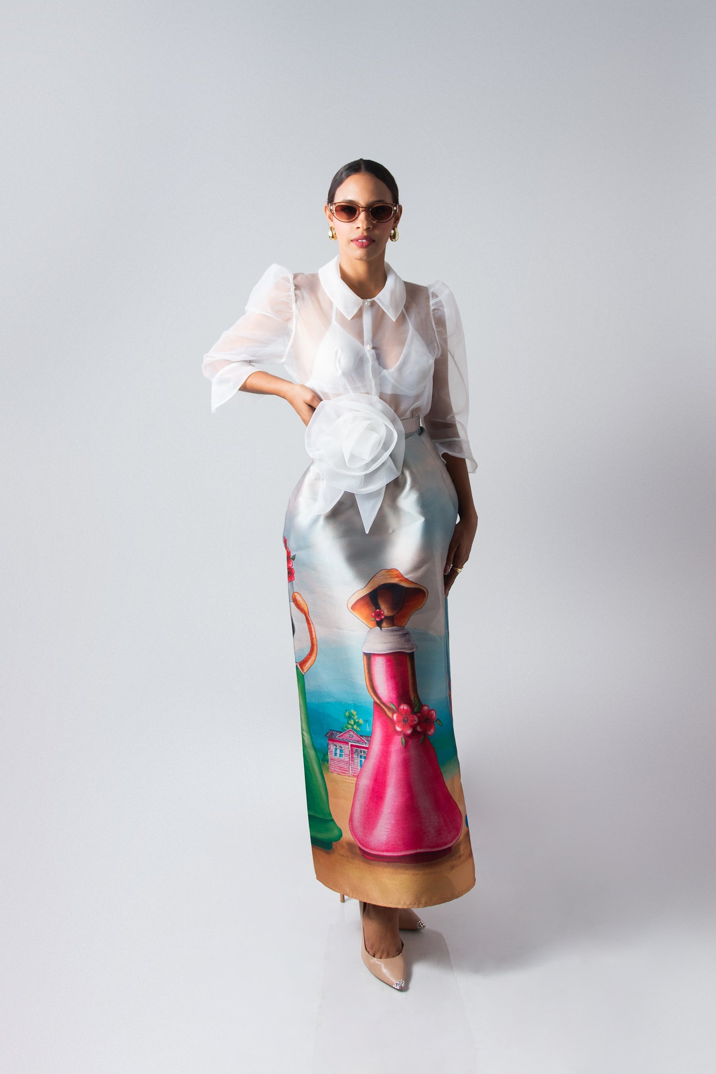 Flor de Caribe Long Skirt